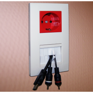 Вставка с щеточным вводом, 45х45